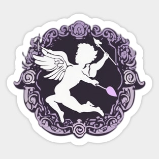 Mystical Cupid Silhouette No. 692 Sticker